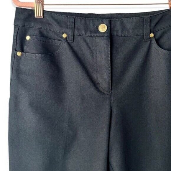 Escada Black Straight High Rise Jeans - Picture 3 of 7